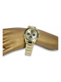 Goldene Herrenuhr Geneve ★ zlotychlopak.pl ★ Gold Reinheit 585 333 Niedriger Preis!