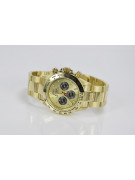 Gold men's watch Geneve ★ zlotychlopak.pl ★ Gold purity 585 333 Low Price!