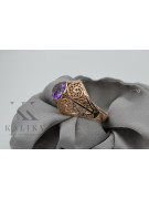 Russisch Sowjetrosa 14 Karat 585 Gold Alexandrit Rubin Smaragd Saphir Zirkon Ring vrc026