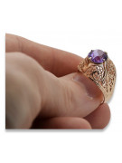 Russe soviétique rose 14k 585 or Alexandrite Rubis Émeraude Saphir Zircon bague vrc026