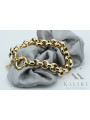 Bracelet d’ancrage en or jaune italien 14 carats cb009y