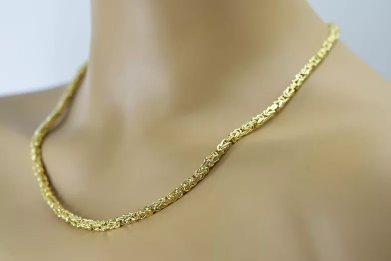 Yellow rose gold chain ★ russiangold.com ★ Gold 585 333 Low price