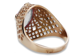 Russische sowjetische Rose 14 Karat 585 Gold Alexandrit Rubin Smaragd Saphir Zirkon Ring vrc030