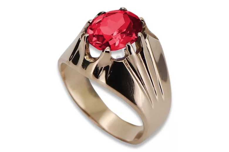 Russische sowjetische Rose 14 Karat 585 Gold Alexandrit Rubin Smaragd Saphir Zirkon Ring vrc016