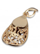 Russe soviétique argent plaqué or rose 925 URSS Pendentif fer à cheval vintage vpn074rp