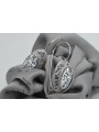 Vintage silver 925 cubic zircon earrings vec023s