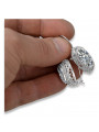 Vintage silver 925 cubic zircon earrings vec023s