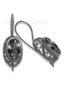 Vintage silver 925 setting earrings vec023s