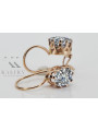 Vintage silver rose gold plated 925 Cubic Zircon earrings vec196rp