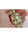 Goldene Herrenuhr Geneve ★ zlotychlopak.pl ★ Gold Reinheit 585 333 Niedriger Preis!