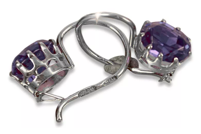 Argent 925 Alexandrite Rubis Émeraude Saphir Aigue-marine Zircon ... Boucles d’oreilles vec196s