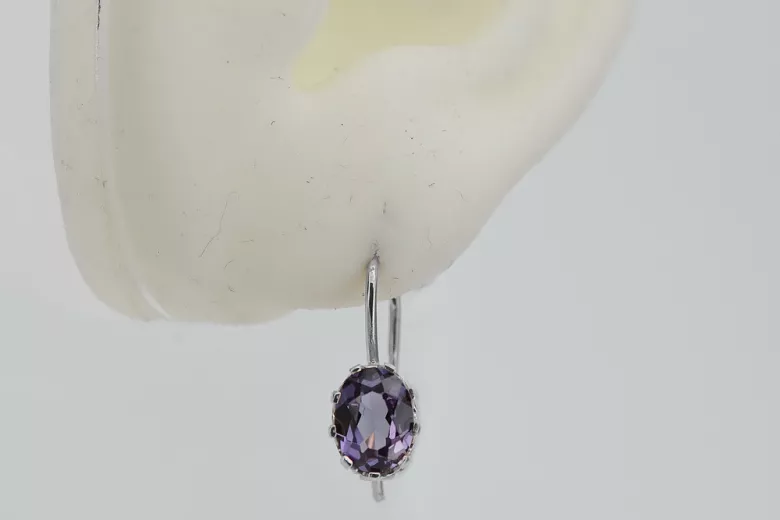 Argent 925 Alexandrite Rubis Émeraude Saphir Aigue-marine Zircon ... Boucles d’oreilles vec196s