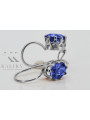 Vintage Vintage 925 Silver Sapphire earrings vec196s