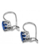 Vintage Vintage 925 Silver Sapphire earrings vec196s