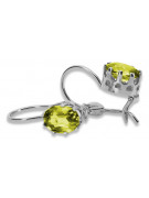 Vintage Vintage 925 Silver Peridot earrings vec196s