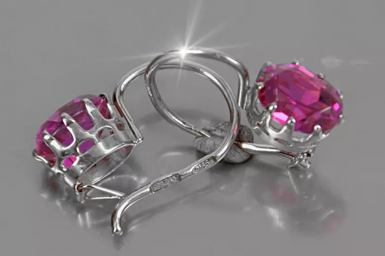 copy of Argent 925 Alexandrite Rubis Émeraude Saphir Aigue-marine Zircon ... Boucles d’oreilles VEC196S