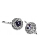 Vintage Vintage 925 Silver Alexandrite earrings vec002s