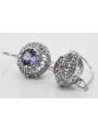 Vintage Vintage 925 Silver Alexandrite earrings vec002s