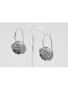 Vintage Vintage 925 Silver Alexandrite earrings vec002s