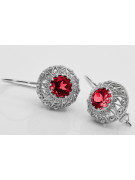 copy of Russe soviétique argent 925 Alexandrite Rubis Émeraude Saphir Aigue-marine Zircon ... Boucles d’oreilles vec002s