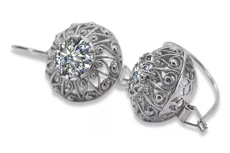 Vintage Vintage 925 Silver Zircon earrings vec002s