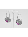 Vintage Vintage 925 Silver Amethyst earrings vec002s