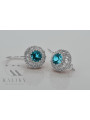 Vintage Vintage 925 Silver Aquamarine earrings vec002s