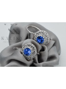 Vintage Vintage 925 Silver Sapphire earrings vec002s