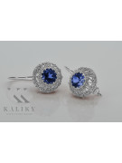 Vintage Vintage 925 Silver Sapphire earrings vec002s