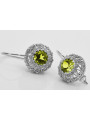 Vintage Vintage 925 Silver Peridot earrings vec002s