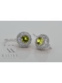 Vintage Vintage 925 Silver Peridot earrings vec002s