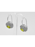 Vintage Vintage 925 Silver Peridot earrings vec002s