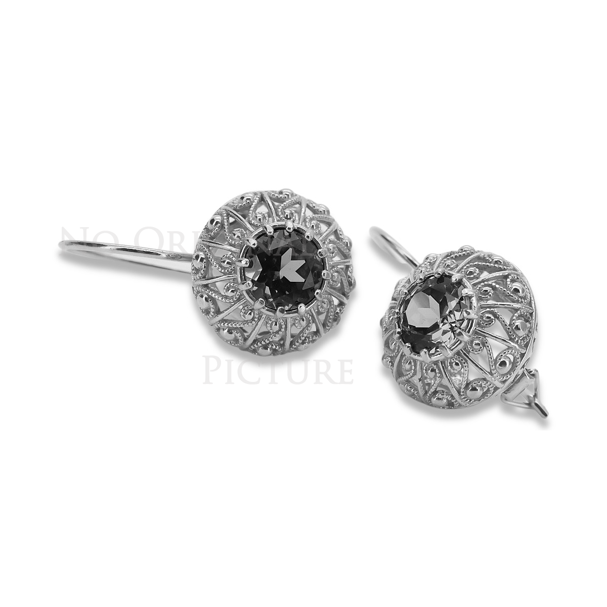 copy of Russe soviétique argent 925 Alexandrite Rubis Émeraude Saphir Aigue-marine Zircon ... Boucles d’oreilles vec002s