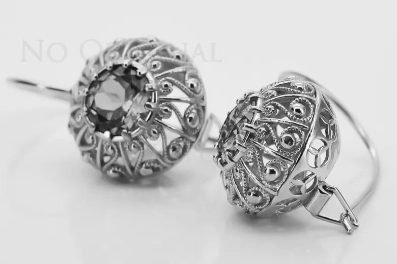 Vintage Vintage 925 Silver earrings setting vec002s