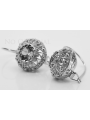 Vintage Vintage 925 Silver earrings setting vec002s