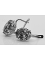 "Raffinées boucles d'oreilles d'origine vintage en or rose 14 carats" vec079