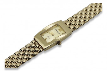 Gold men's watch Geneve ★ zlotychlopak.pl ★ Gold purity 585 333 Low Price!