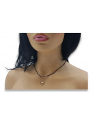 "14k 585 Rose Gold Pearl Pendant with Vintage Elegance" vppr002