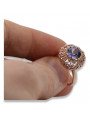 Rose soviétique russe 14k 585 or Alexandrite Ruby Emerald Sapphire Zircon ring vrc059