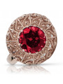 Rose soviétique russe 14k 585 or Alexandrite Ruby Emerald Sapphire Zircon ring vrc059