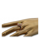 Russische sowjetische Rose 14k 585 Gold Alexandrit Rubin Smaragd Saphir Zirkon Ring vrc059