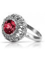 Rose soviétique russe 14k 585 or Alexandrite Ruby Emerald Sapphire Zircon ring vrc059