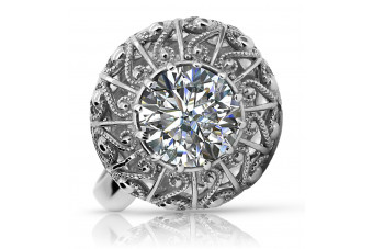 Russische sowjetische Rose 14 Karat 585 Gold Alexandrit Rubin Smaragd Saphir Zirkon Ring vrc059