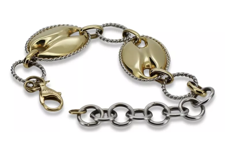 Yellow rose gold bracelet ★ russiangold.com ★ Gold 585 333 Low price