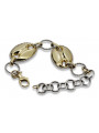 Yellow rose gold bracelet ★ russiangold.com ★ Gold 585 333 Low price