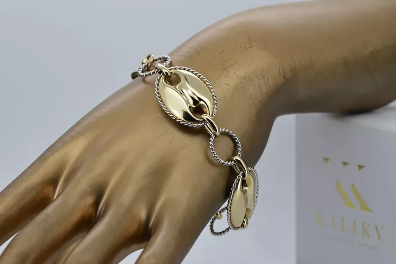 Yellow rose gold bracelet ★ russiangold.com ★ Gold 585 333 Low price