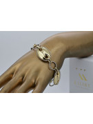 Pulsera ★ de oro rosa amarillo russiangold.com ★ Oro 585 333 Precio bajo