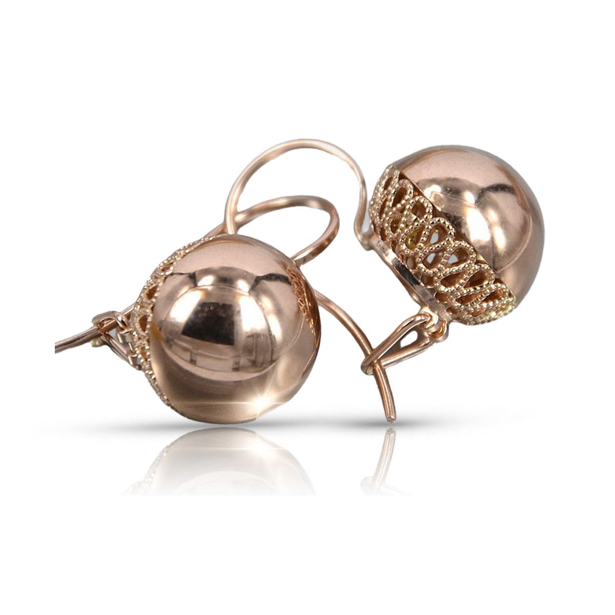 Boucles d’oreilles en or zlotychlopak.pl ★ Échantillon d’or ★ 585 333 Prix bas!