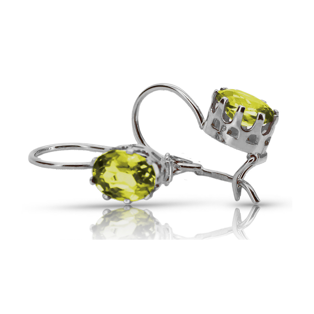 Vintage Vintage 925 Silver Peridot earrings vec196s