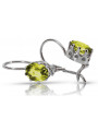 Vintage Vintage 925 Silver Peridot earrings vec196s